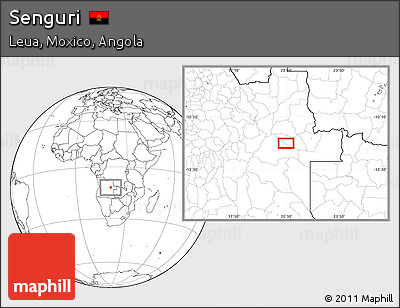 Blank Location Map of Senguri