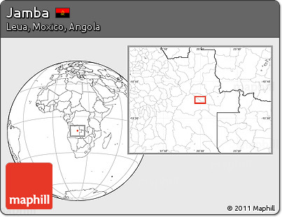 Blank Location Map of Jamba