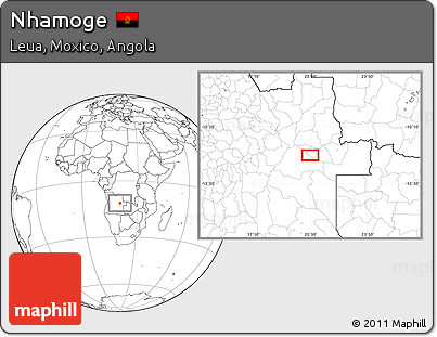 Blank Location Map of Nhamoge