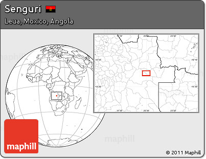 Blank Location Map of Senguri