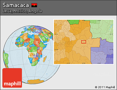 Political Location Map of Samacaca