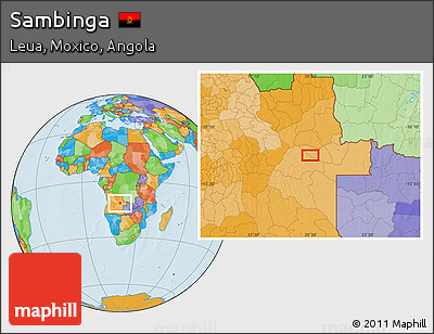 Political Location Map of Sambinga