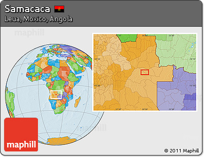 Political Location Map of Samacaca