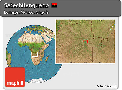 Satellite Location Map of Satechilenqueno