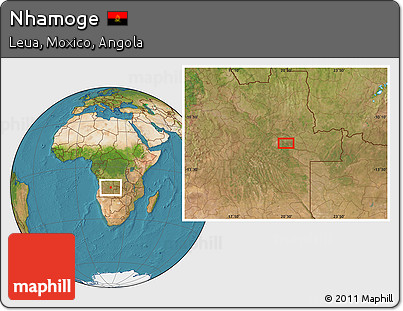Satellite Location Map of Nhamoge