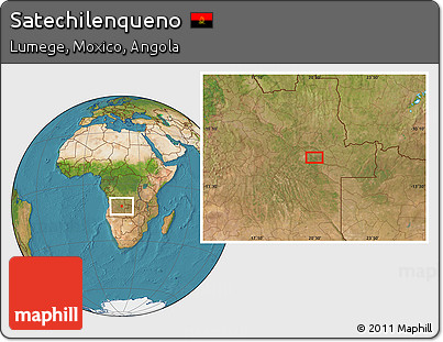 Satellite Location Map of Satechilenqueno