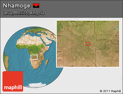 Satellite Location Map of Nhamoge