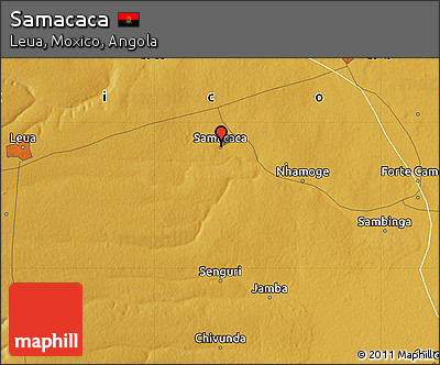 Physical Map of Samacaca