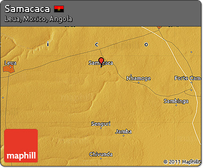 Physical Map of Samacaca
