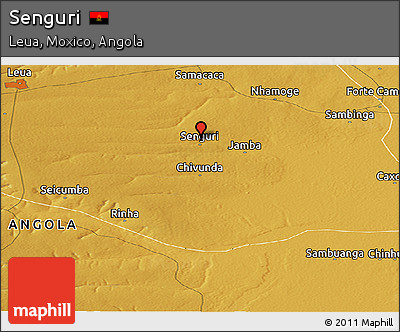 Physical Panoramic Map of Senguri