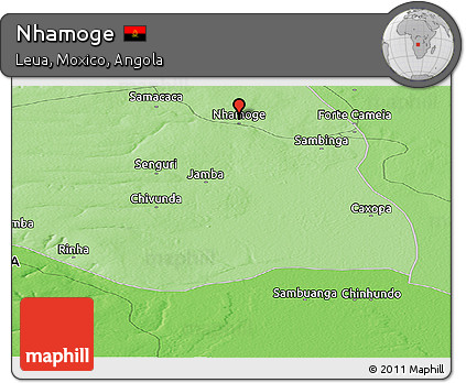 Political Panoramic Map of Nhamoge