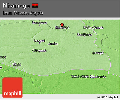 Political Panoramic Map of Nhamoge