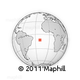 Outline Map of the Area around 11° 51' 9" S, 20° 19' 30" W, rectangular outline