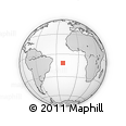 Outline Map of the Area around 11° 51' 9" S, 21° 10' 29" W, rectangular outline