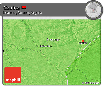 Political 3D Map of Cauina
