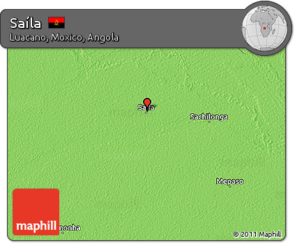 Political 3D Map of Saíla