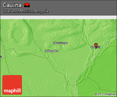 Political 3D Map of Cauina