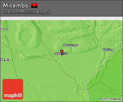 Political 3D Map of Mitembo