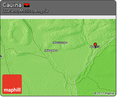 Political 3D Map of Cauina