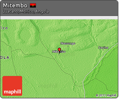 Political 3D Map of Mitembo