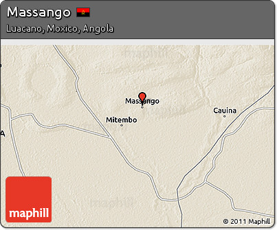 Shaded Relief 3D Map of Massango