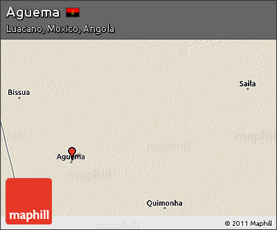 Shaded Relief 3D Map of Aguema