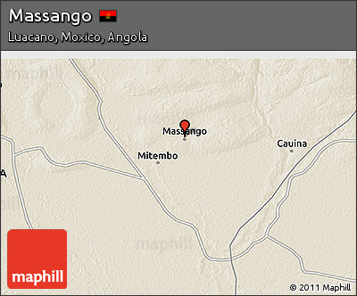 Shaded Relief 3D Map of Massango