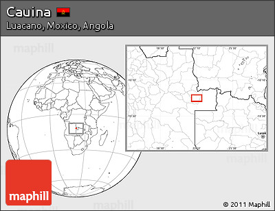 Blank Location Map of Cauina