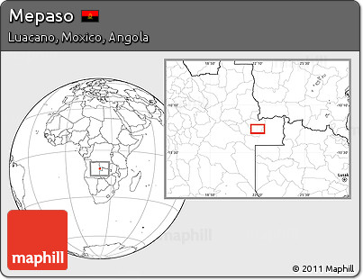 Blank Location Map of Mepaso