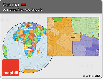 Political Location Map of Cauina