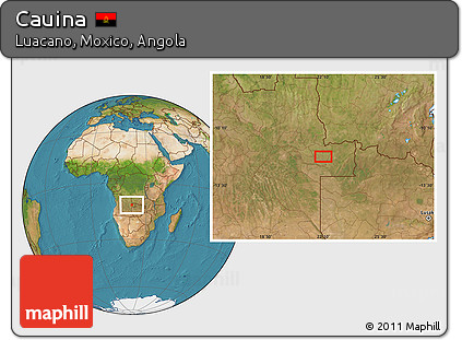 Satellite Location Map of Cauina