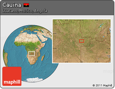 Satellite Location Map of Cauina