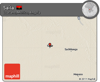 Shaded Relief Map of Saíla