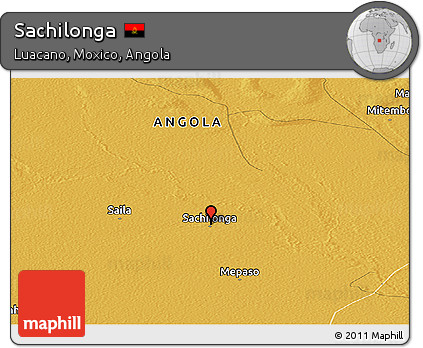 Physical Panoramic Map of Sachilonga