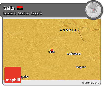 Physical Panoramic Map of Saíla