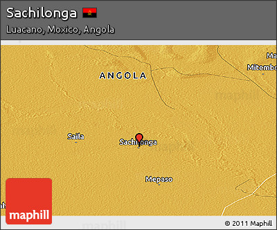 Physical Panoramic Map of Sachilonga