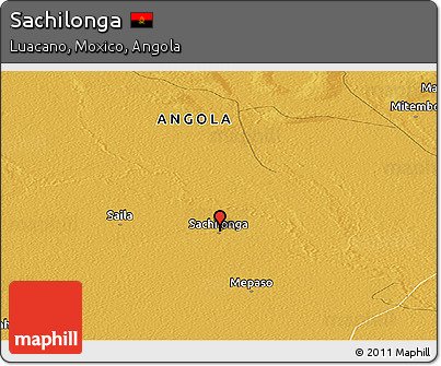 Physical Panoramic Map of Sachilonga