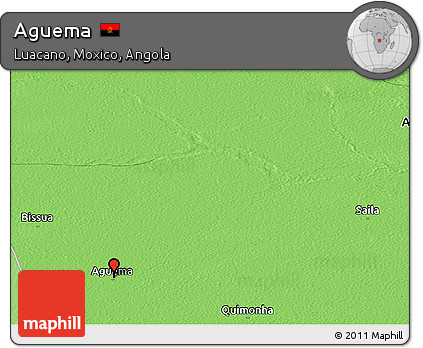 Political Panoramic Map of Aguema