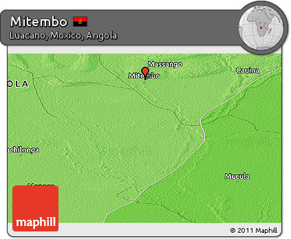 Political Panoramic Map of Mitembo