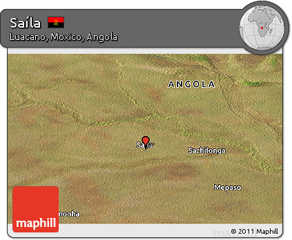 Satellite Panoramic Map of Saíla
