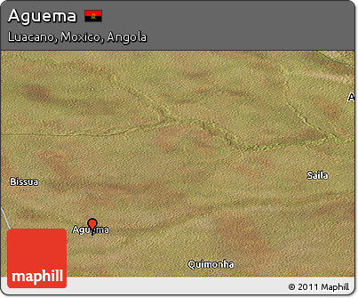 Satellite Panoramic Map of Aguema