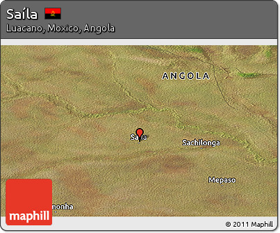 Satellite Panoramic Map of Saíla