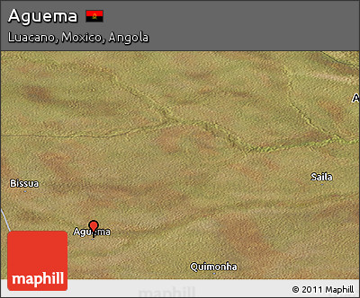 Satellite Panoramic Map of Aguema