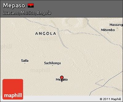 Shaded Relief Panoramic Map of Mepaso