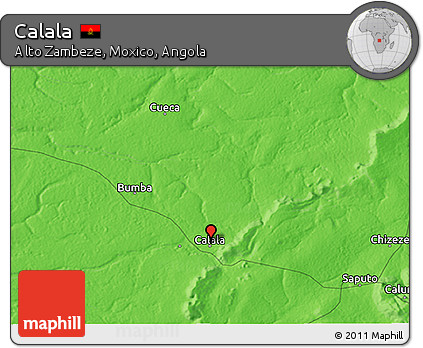 Political 3D Map of Calala