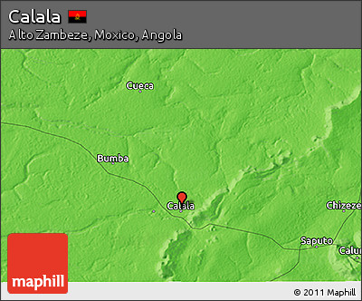 Political 3D Map of Calala