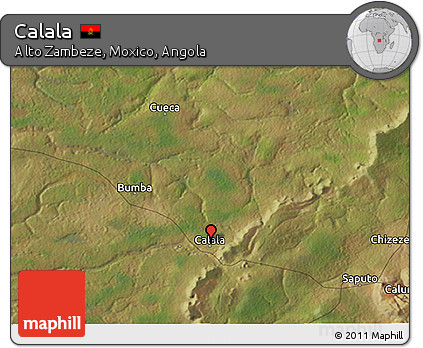 Satellite 3D Map of Calala