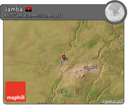 Satellite 3D Map of Jamba