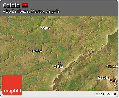 Satellite 3D Map of Calala
