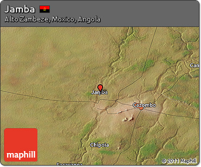 Satellite 3D Map of Jamba